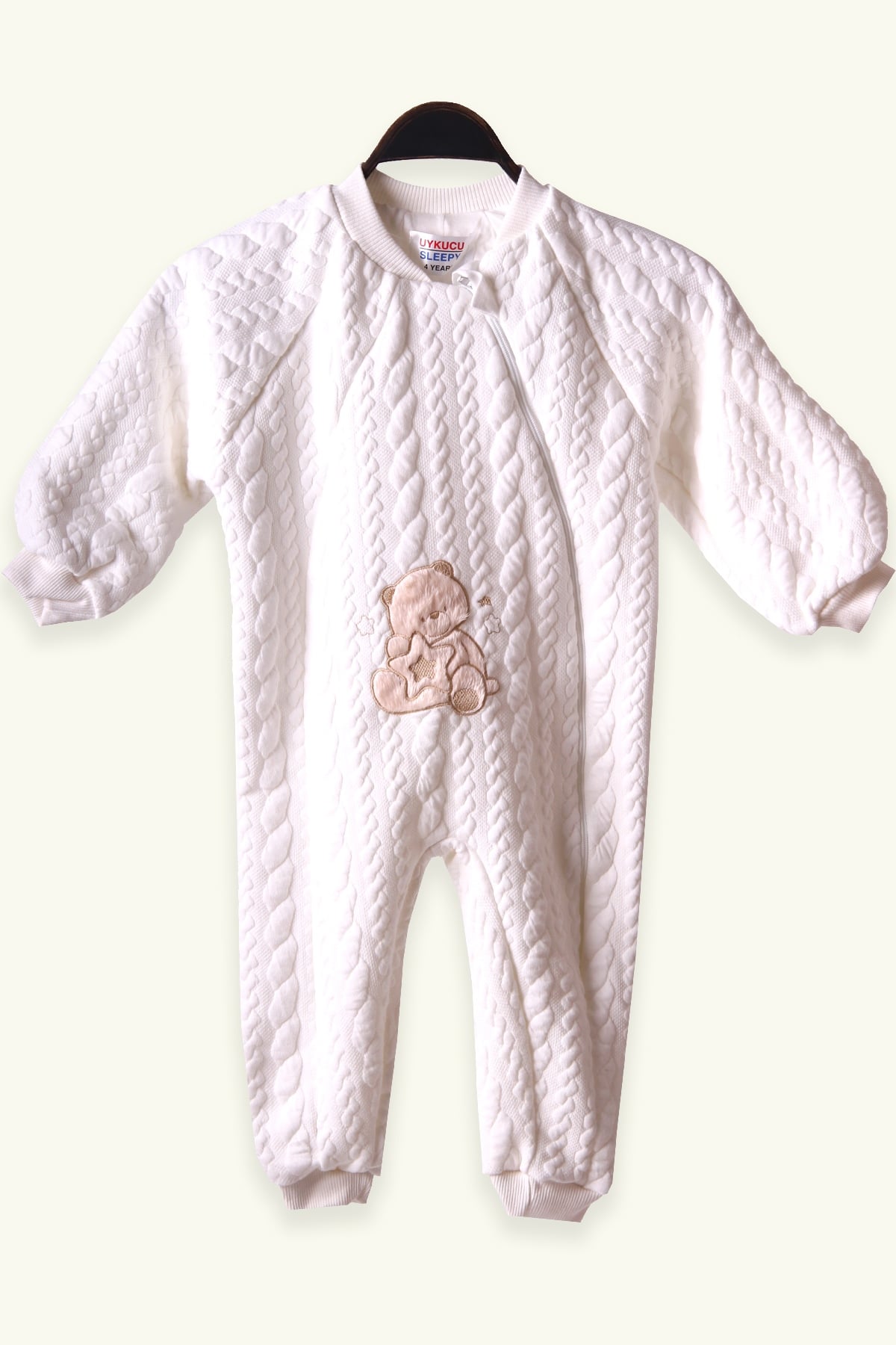 Breeze Kız Bebek Uyku Tulumu Ayıcıklı Ekru (1 Yaş)