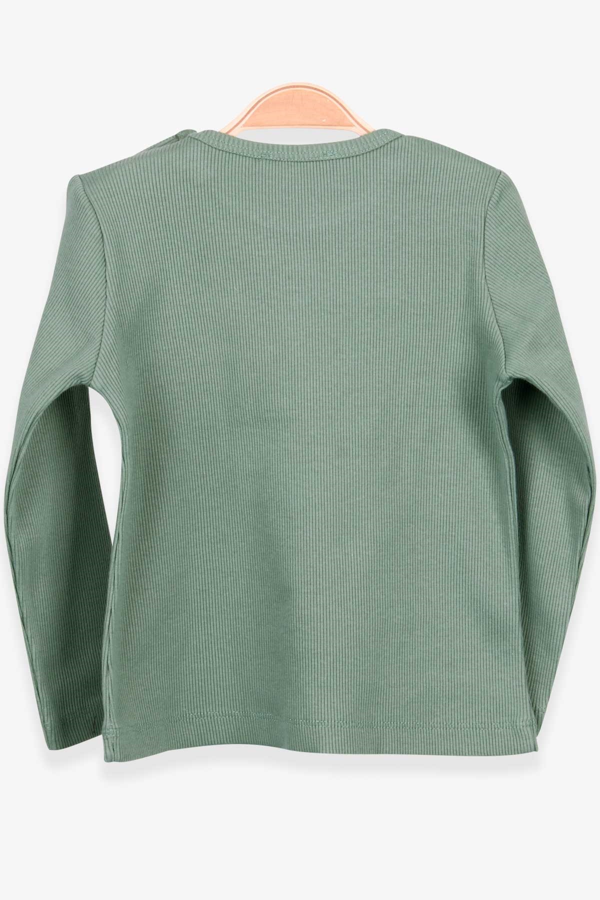 Breeze Kız Bebek Uzun Kol Tişört Patlı Mint Yeşili (9 Ay-3 Yaş)