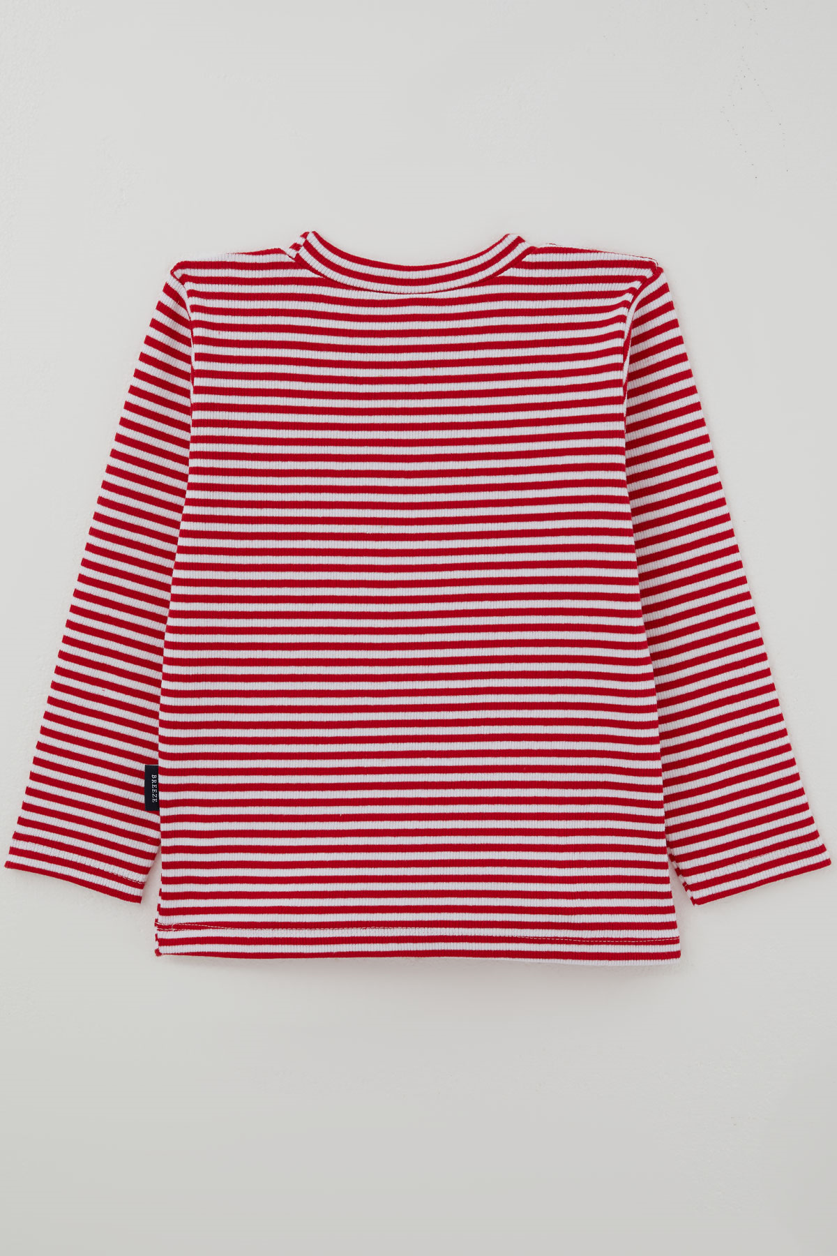 Breeze Kız Bebek Uzun Kollu Tişört Çizgili Kırmızı (9 Ay - 3 Yaş)