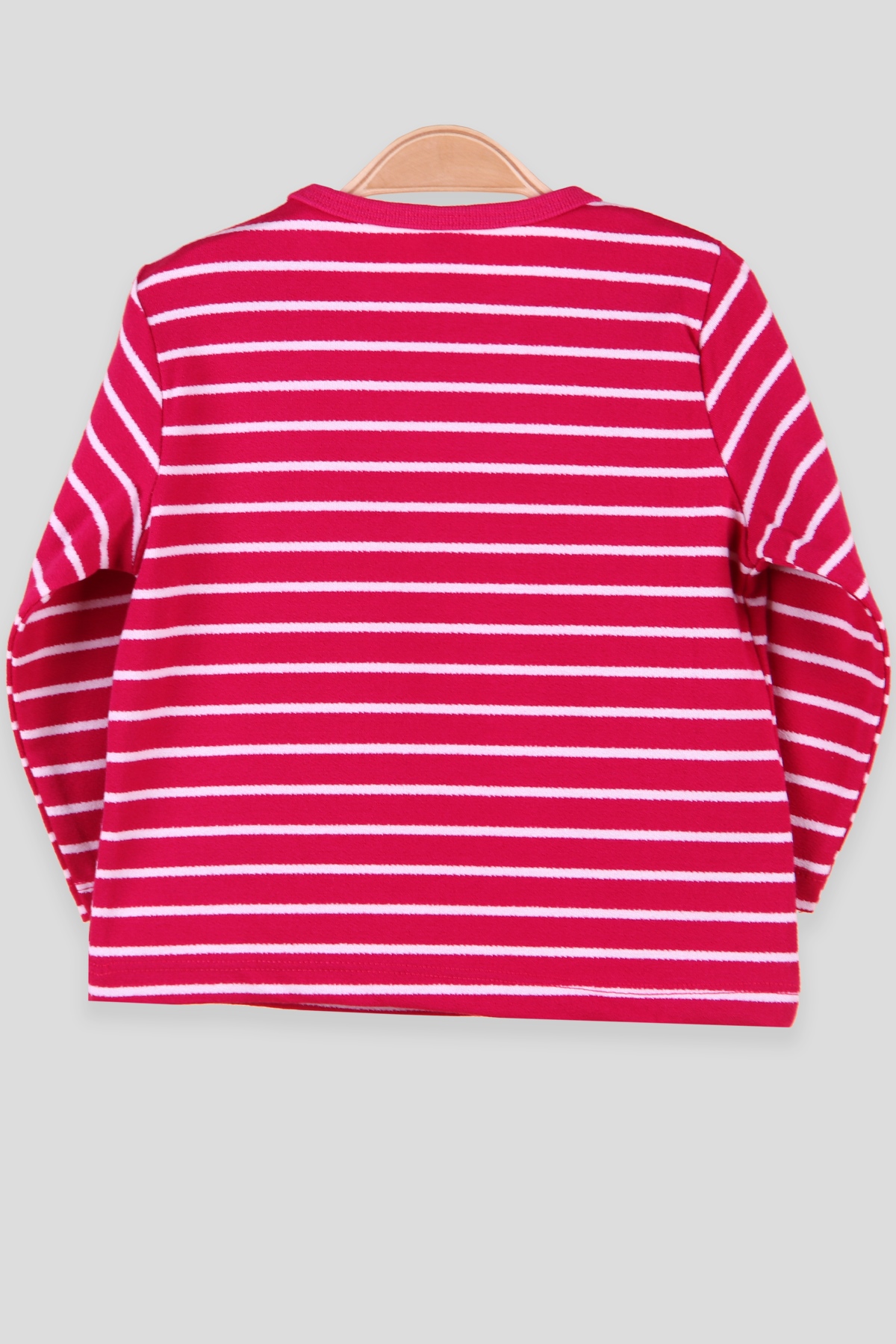 Breeze Kız Bebek Uzun Kollu Tişört Patlı Çizgili Fuşya (9 Ay-3 Yaş)