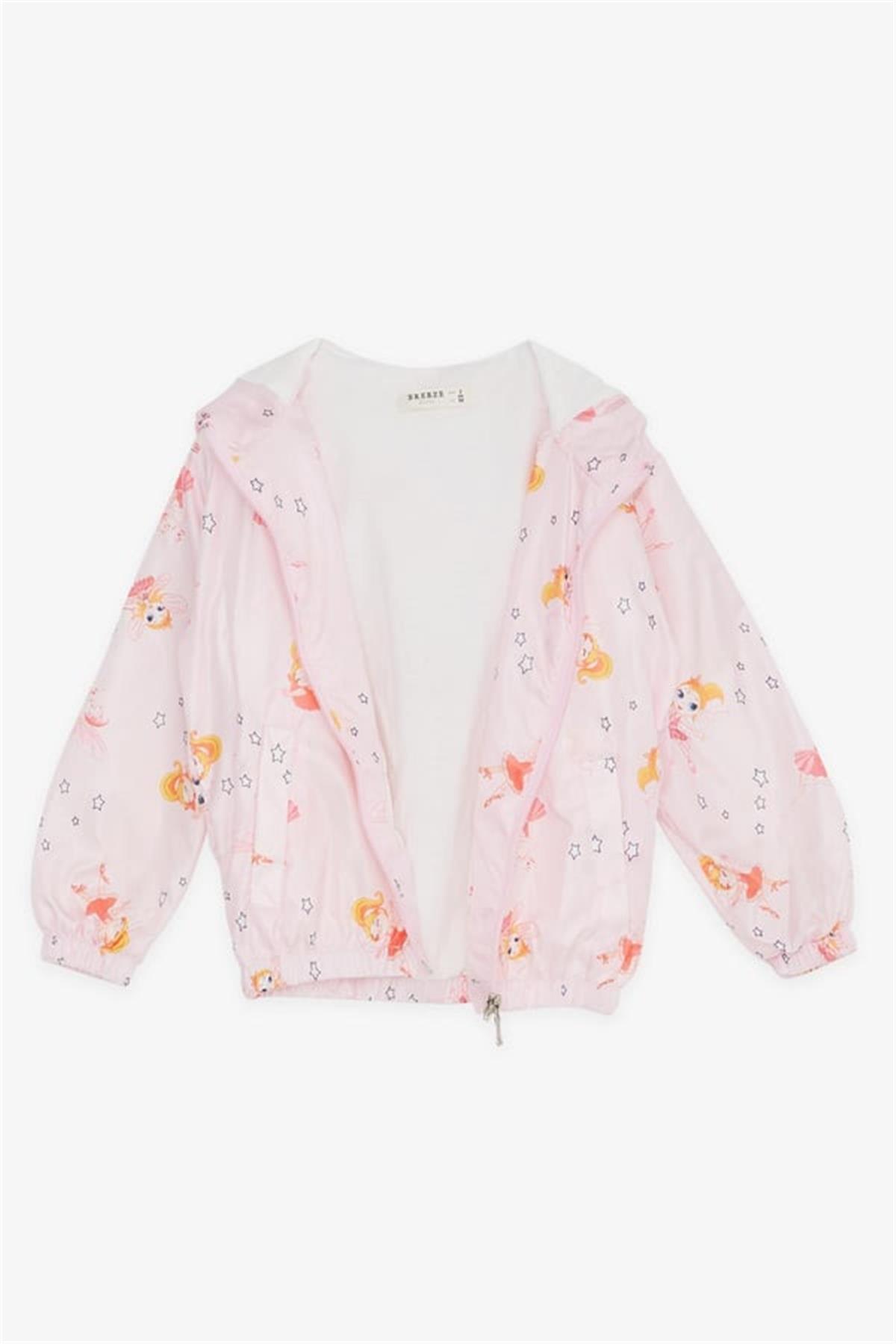 Breeze Kız Bebek Yağmurluk Sevimli Periler Desenli Pembe (1-2 Yaş)