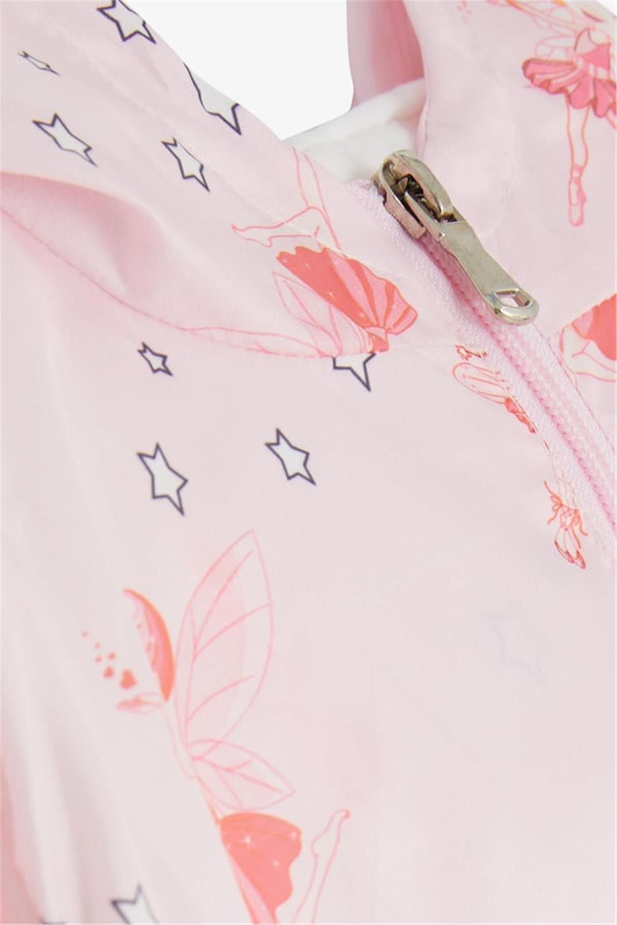 Breeze Kız Bebek Yağmurluk Sevimli Periler Desenli Pembe (1-2 Yaş)