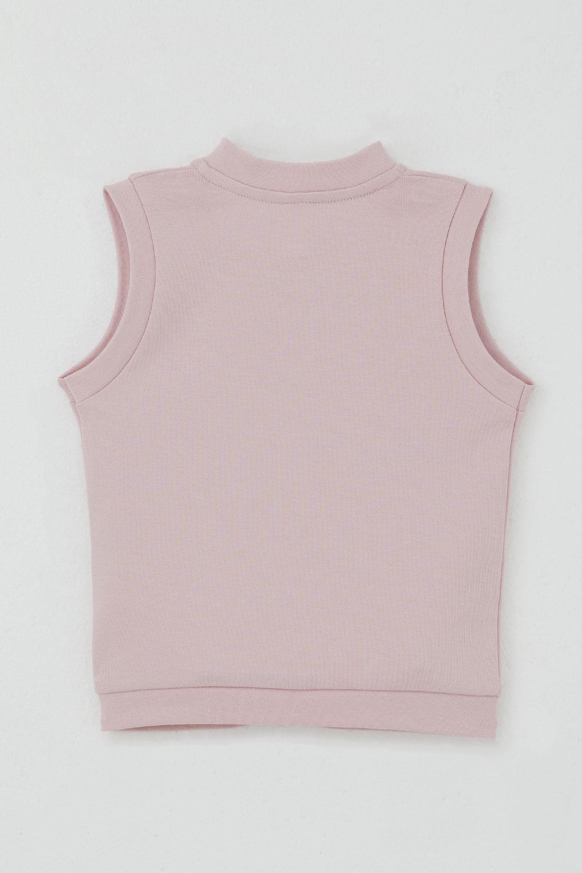 Breeze Kız Bebek Yelek Çıtçıtlı Sevimli Tavşancık Armalı Pembe (4 Ay-1 Yaş)