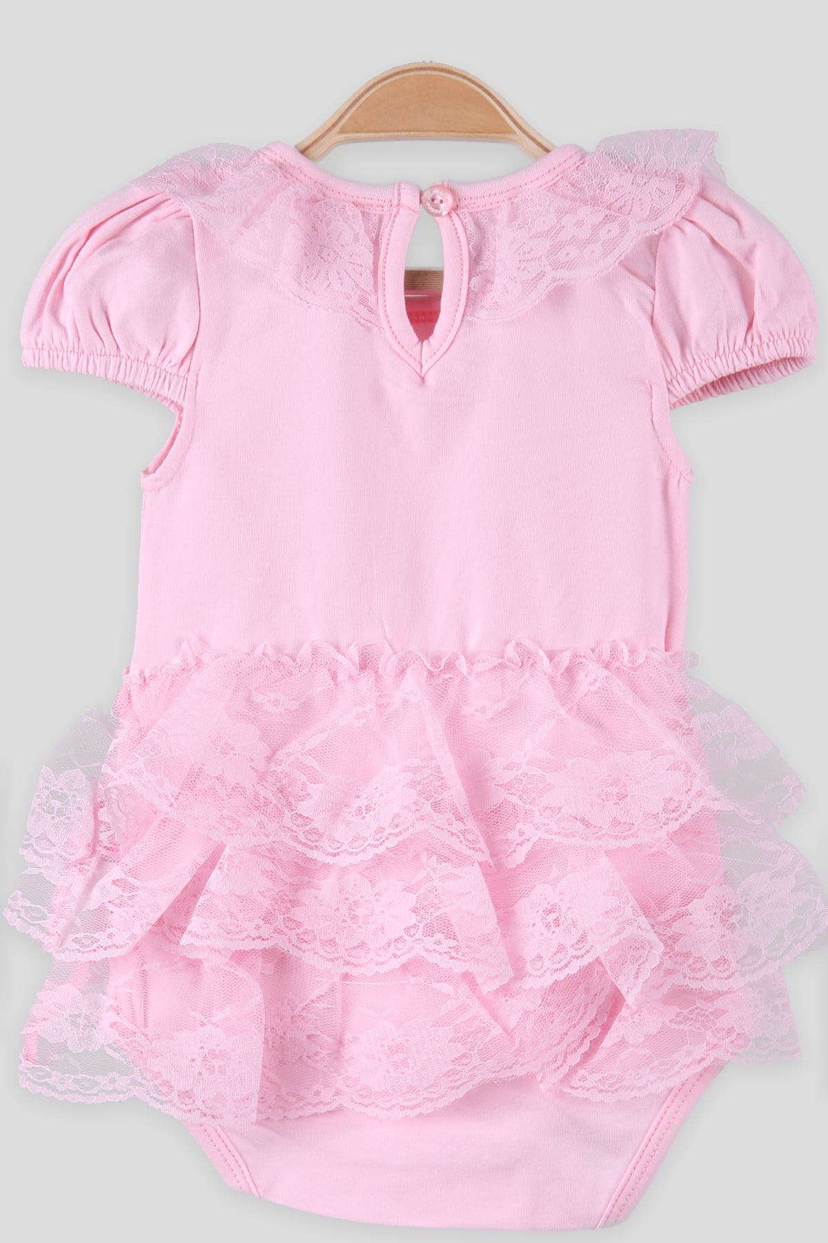 Breeze Kız Bebek Zıbın Dantelli Fiyonklu Pembe (6 Ay-2 Yaş)
