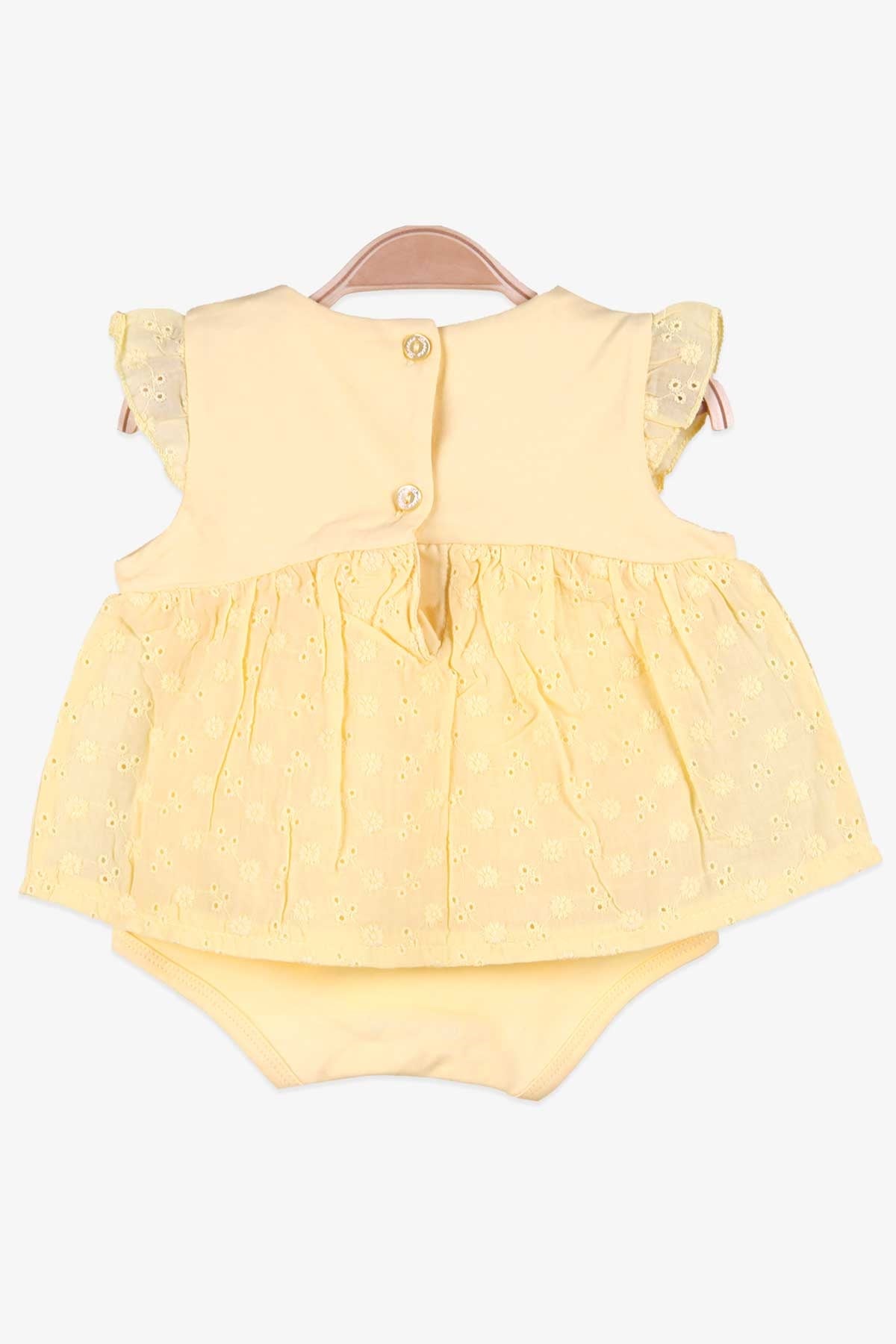 Breeze Kız Bebek Zıbın Elbise Dantelli Sarı (9 Ay-1.5 Yaş)