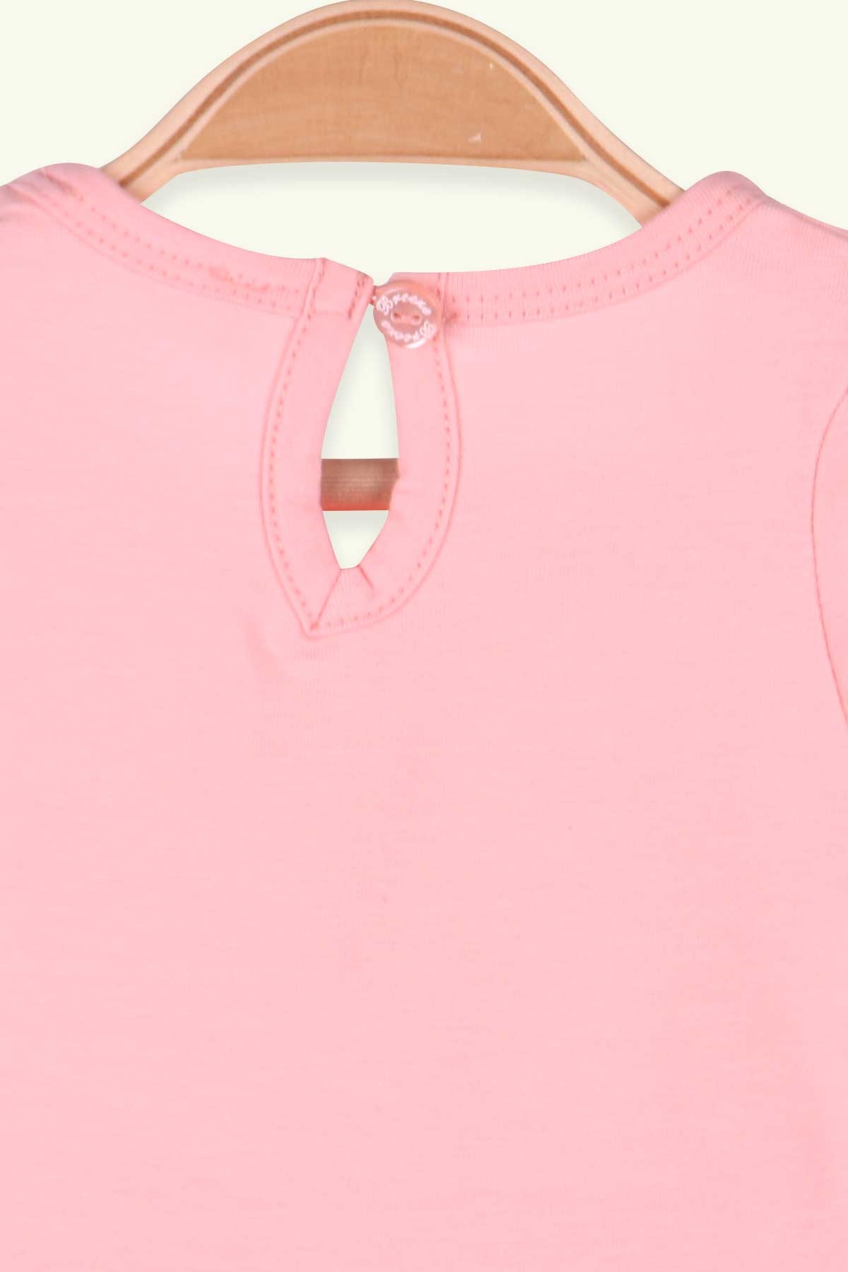 Breeze Kız Bebek Zıbın Elbise Fiyonklu Somon (6 Ay-2 Yaş)