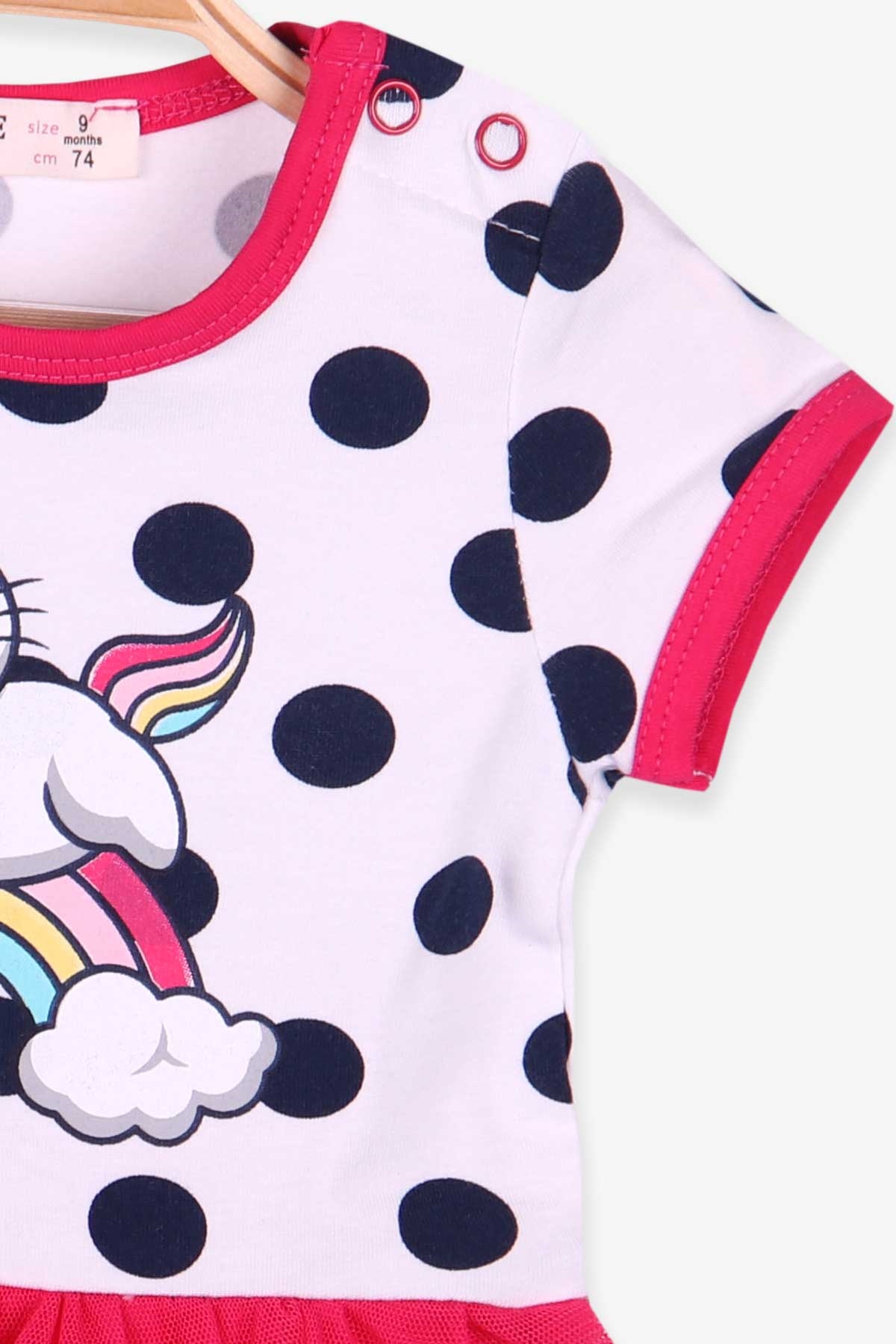 Breeze Kız Bebek Zıbın Elbise Kedicorn Beyaz (6 Ay-2 Yaş)