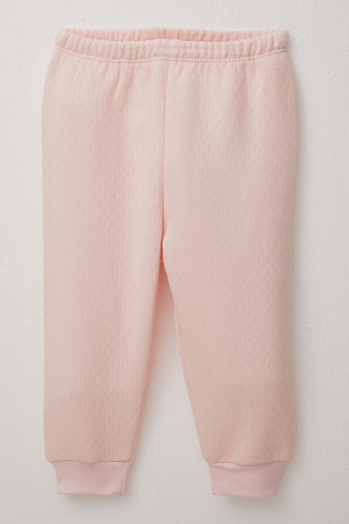 Breeze Kız Bebek Zıbınlı 3 lü Takım Tavşancık Nakışlı Ponponlu Pudra (4 Ay-1 Yaş)