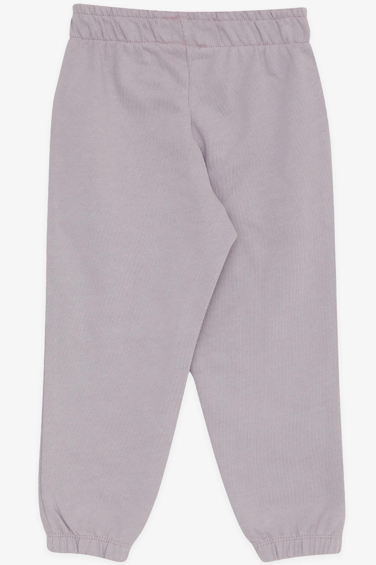 Breeze Kız Çocuk Alt Bağcık Aksesuarlı Beli Lastikli Cepli Açık Lila (1-4 Yaş)