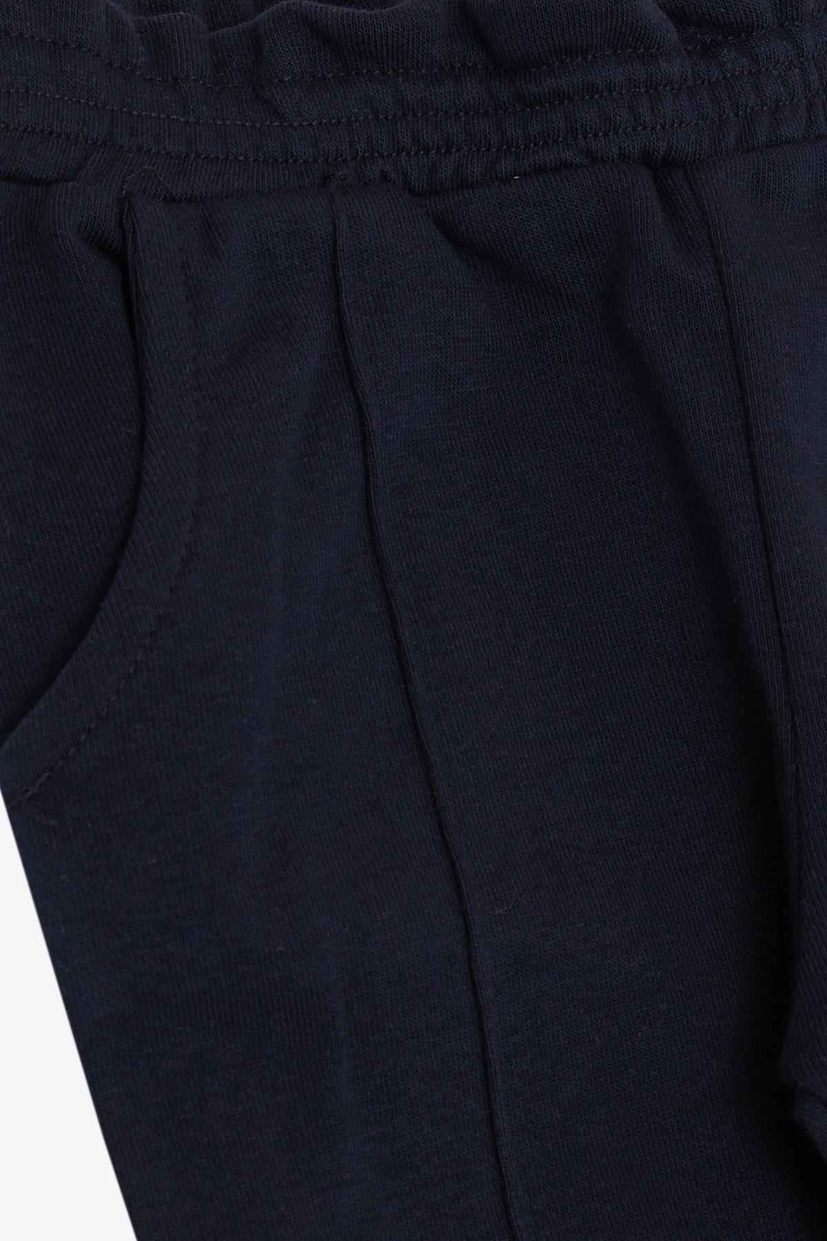 Breeze Kız Çocuk Alt Beli Paçası Lastikli Cepli Lacivert (1-4 Yaş)