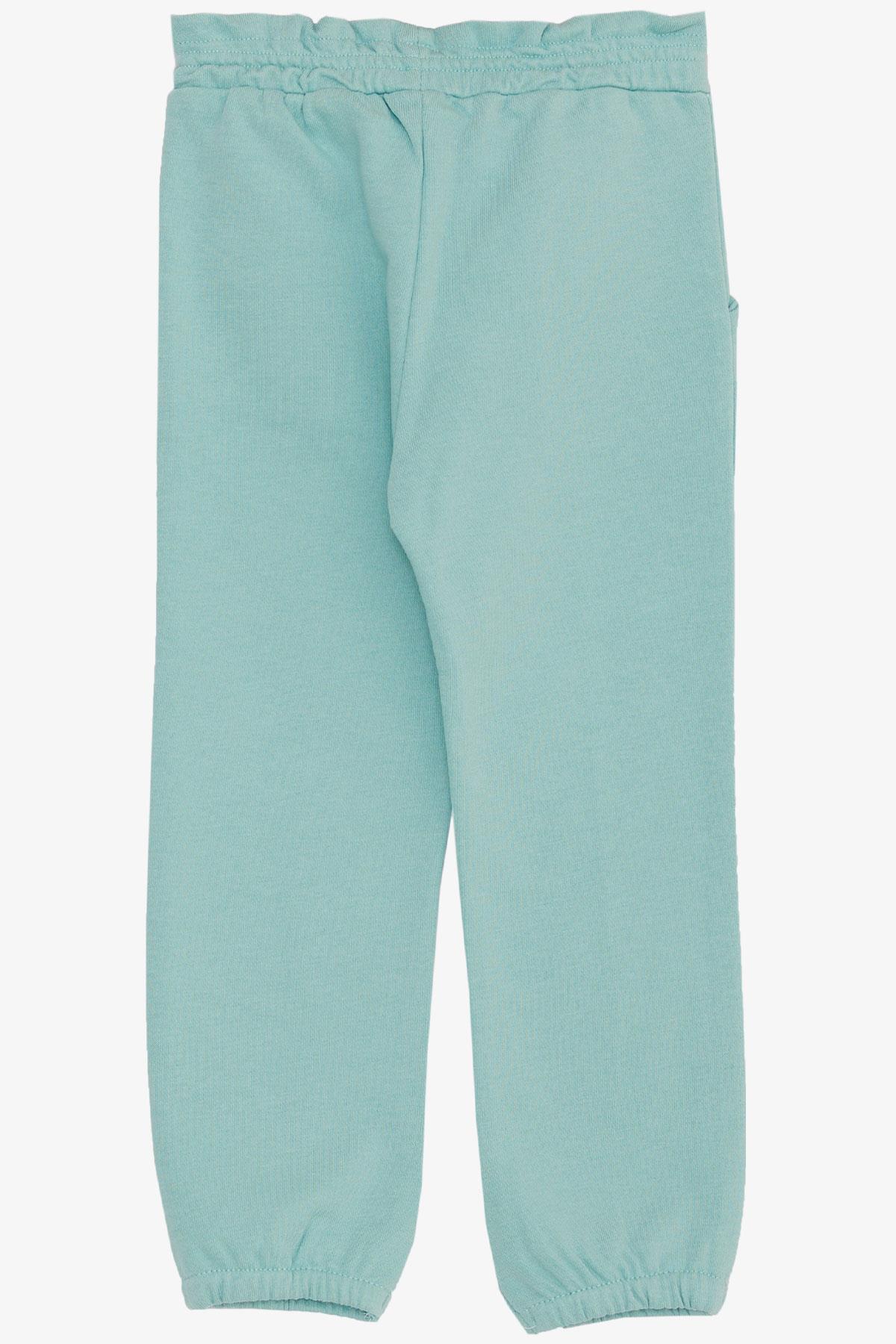 Breeze Kız Çocuk Alt Beli Paçası Lastikli Cepli Su Yeşili (1-3 Yaş)