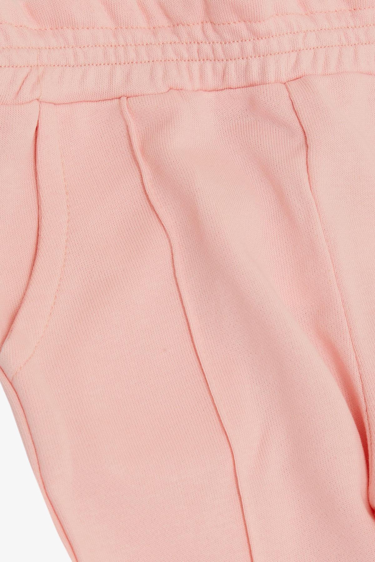 Breeze Kız Çocuk Alt Beli Paçası Lastikli Cepli Pembe (1-4 Yaş)