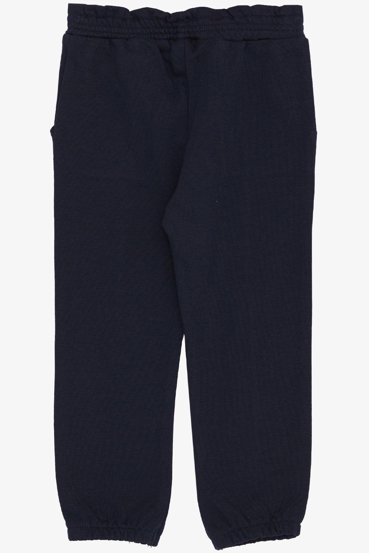 Breeze Kız Çocuk Alt Beli Paçası Lastikli Cepli Lacivert (1-4 Yaş)