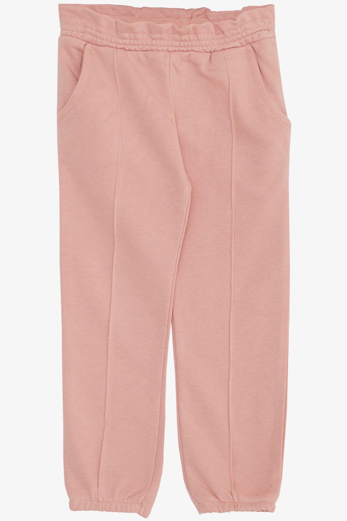 Breeze Kız Çocuk Alt Beli Paçası Lastikli Cepli Gülkurusu (1-4 Yaş)