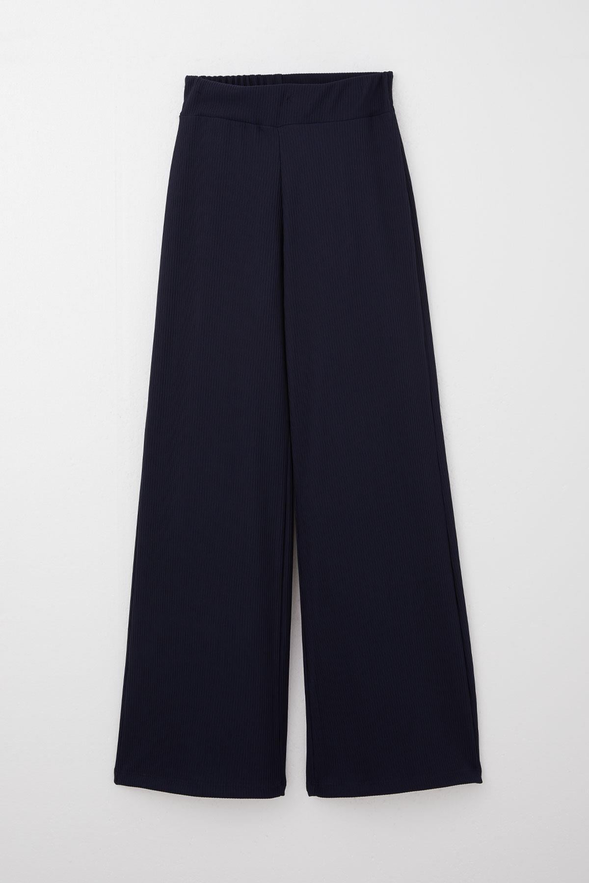 Breeze Kız Çocuk Alt Geniş Paça Beli Lastikli Lacivert (9-14 Yaş)