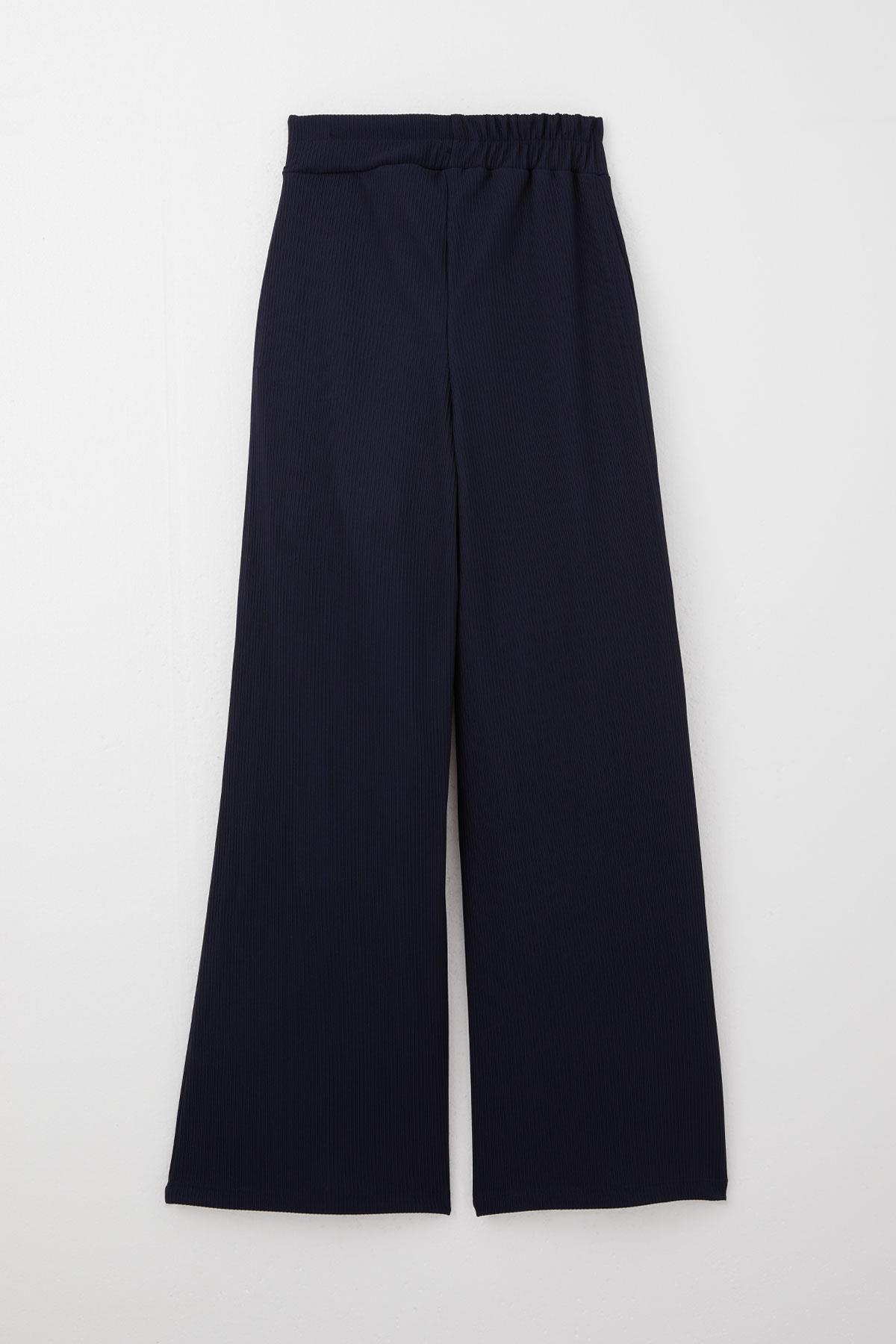 Breeze Kız Çocuk Alt Geniş Paça Beli Lastikli Lacivert (9-14 Yaş)