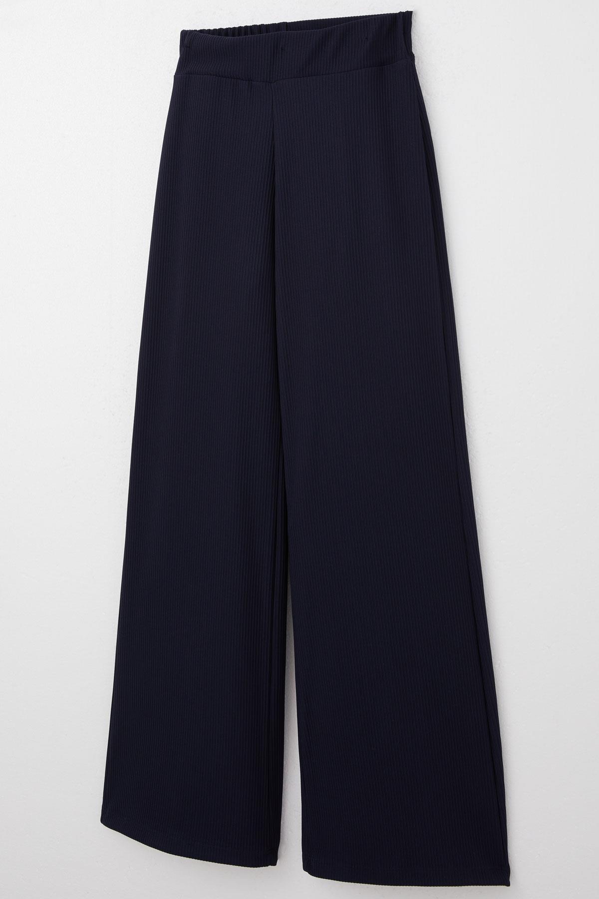 Breeze Kız Çocuk Alt Geniş Paça Beli Lastikli Lacivert (9-14 Yaş)