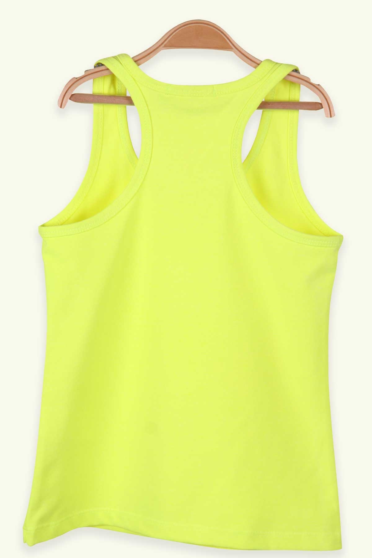 Breeze Kız Çocuk Askılı Tişört Basic Neon Yeşil (9 Yaş)