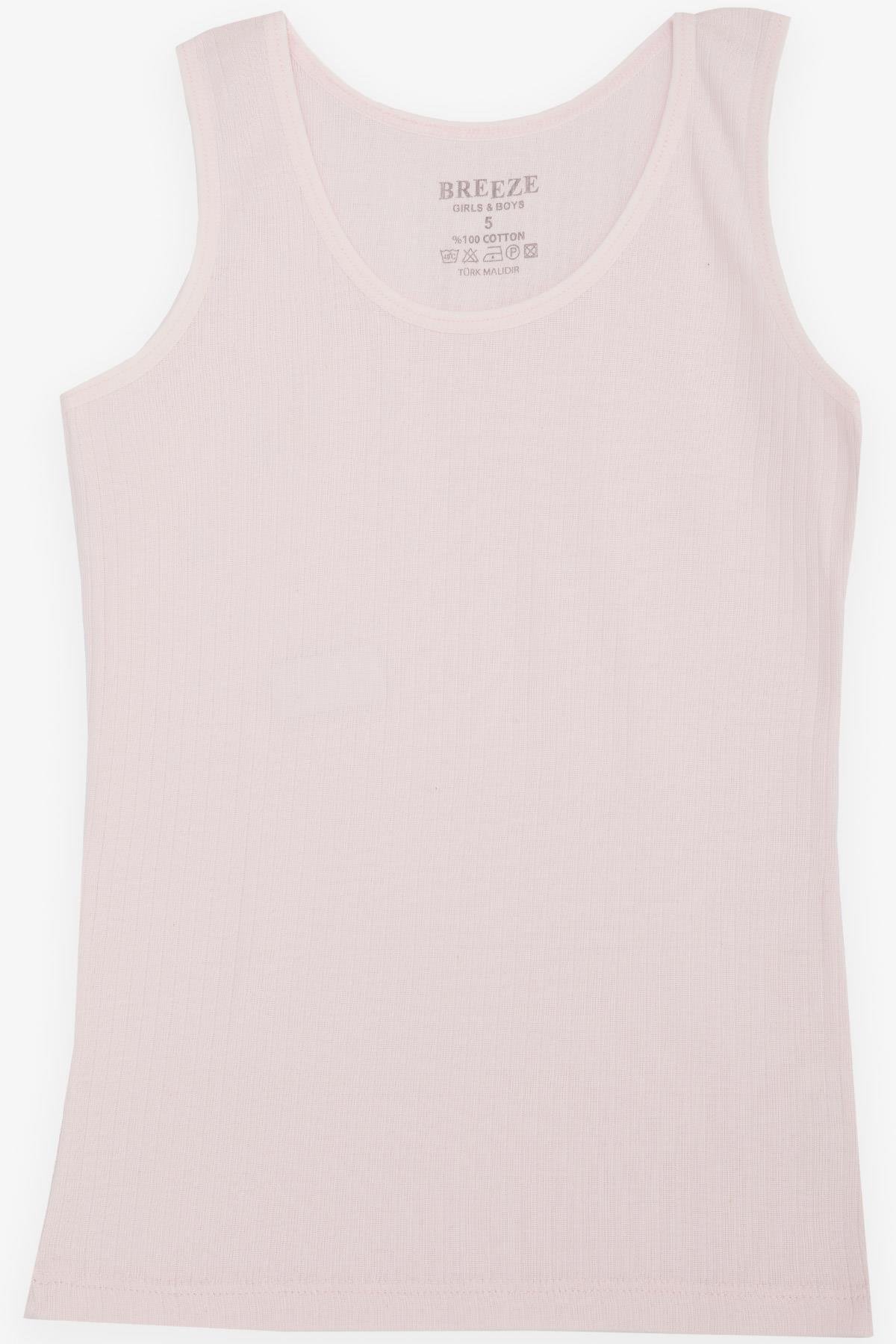 Breeze Kız Çocuk Atlet Geniş Askılı Fitilli Pembe (3-11 Yaş)