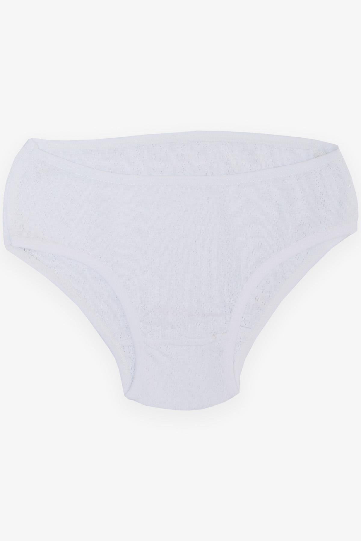 Breeze Kız Çocuk Atlet & Slip Takım Jakarlı Beyaz (3-11 Yaş)