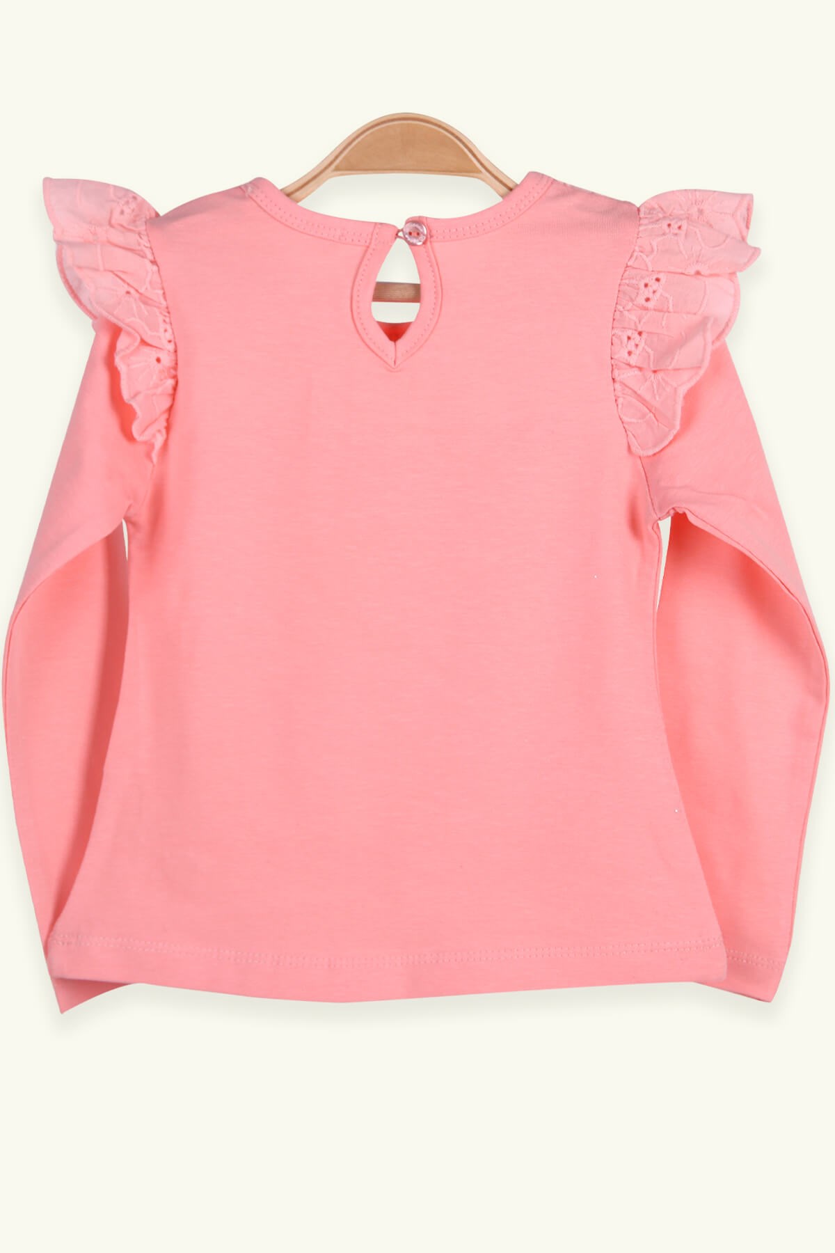 Breeze Kız Çocuk Bluz Güpürlü Somon (1.5-5 Yaş)