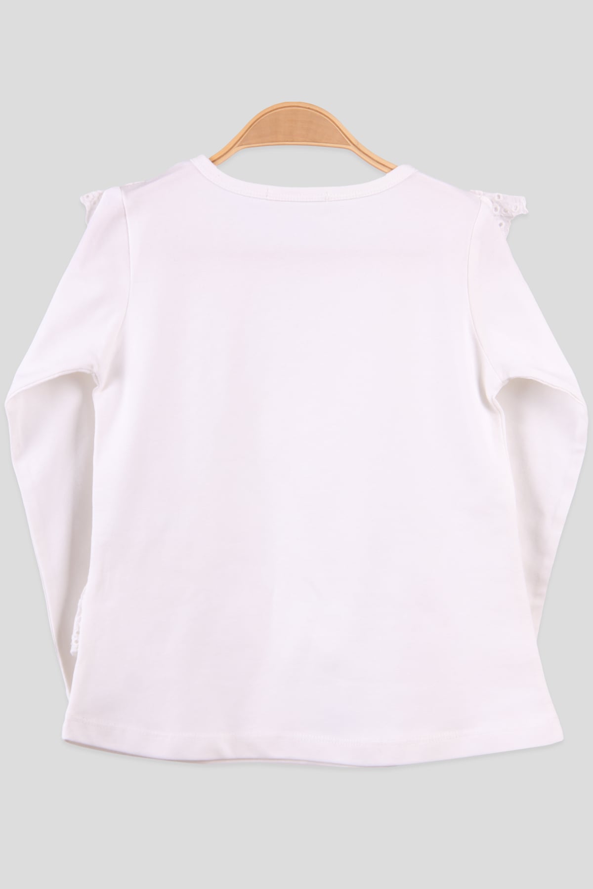 Breeze Kız Çocuk Body Güpürlü Ekru (4-8 Yaş)