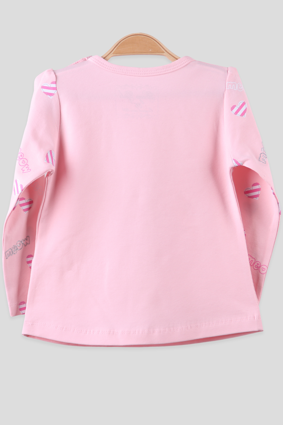 Breeze Kız Çocuk Body Simli Kedi Desenli Pembe (1.5-5 Yaş)