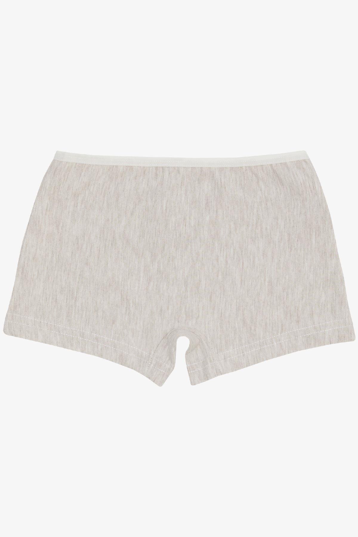 Breeze Kız Çocuk Boxer Balerin Kız Baskılı Bej Melanj (5-11 Yaş)