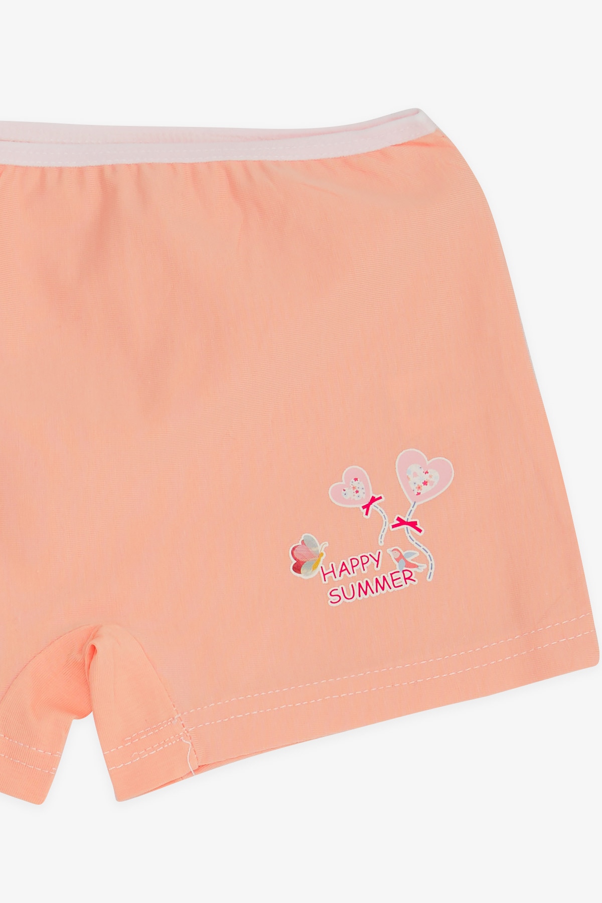 Breeze Kız Çocuk Boxer Baloncuk Baskılı Pudra (5-11 Yaş)