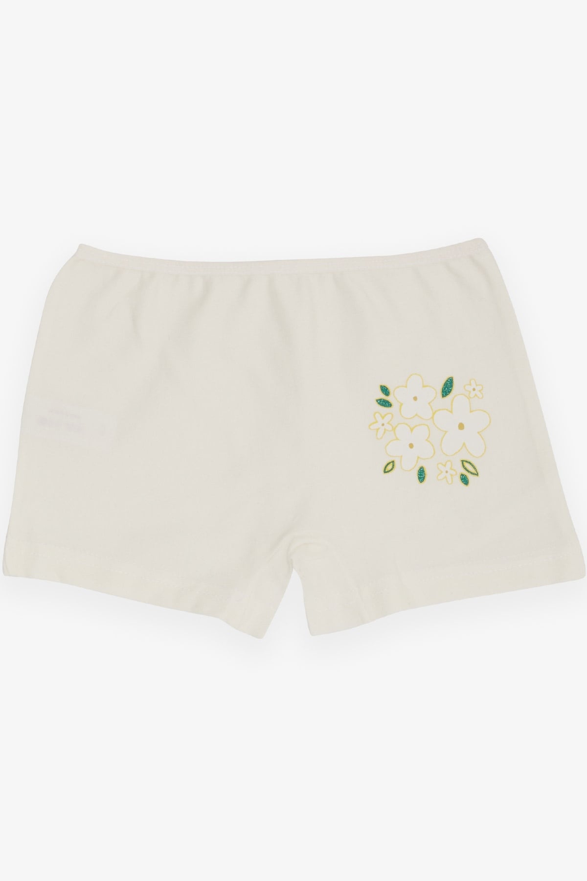 Breeze Kız Çocuk Boxer Çiçek Baskılı Ekru (5-11 Yaş)