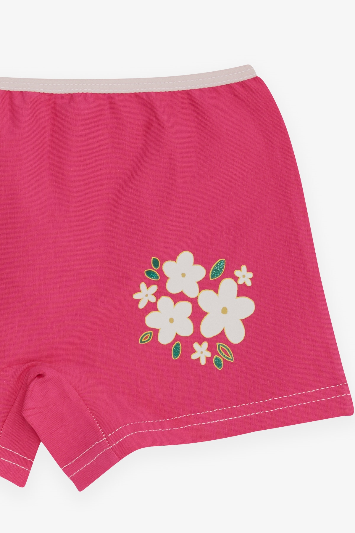 Breeze Kız Çocuk Boxer Çiçek Baskılı Fuşya (5-11 Yaş)