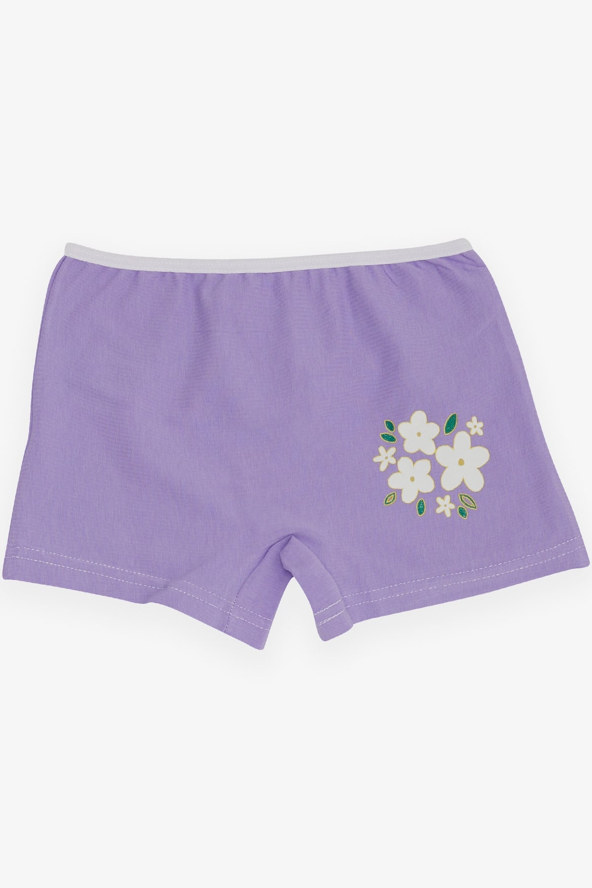 Breeze Kız Çocuk Boxer Çiçek Baskılı Lila (5-11 Yaş)