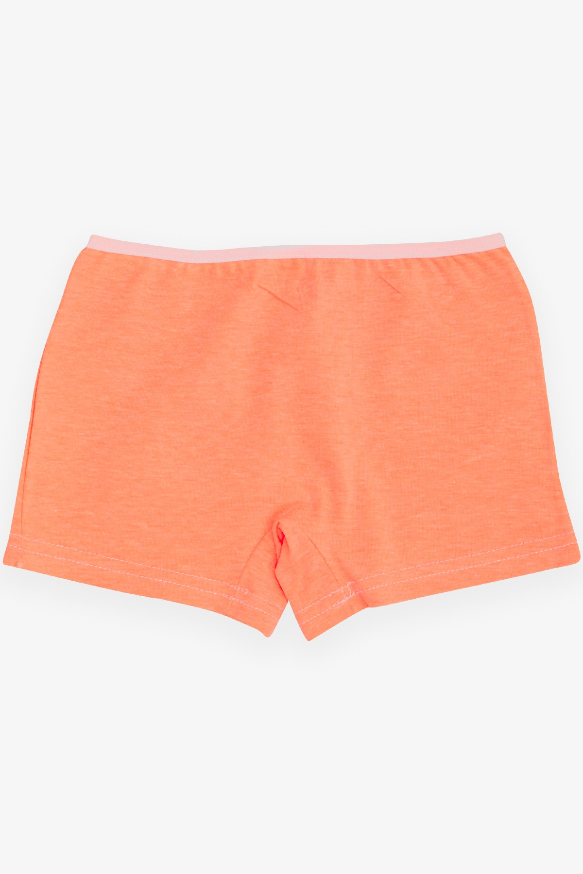 Breeze Kız Çocuk Boxer Çiçek Baskılı Neon Turuncu (5-11 Yaş)
