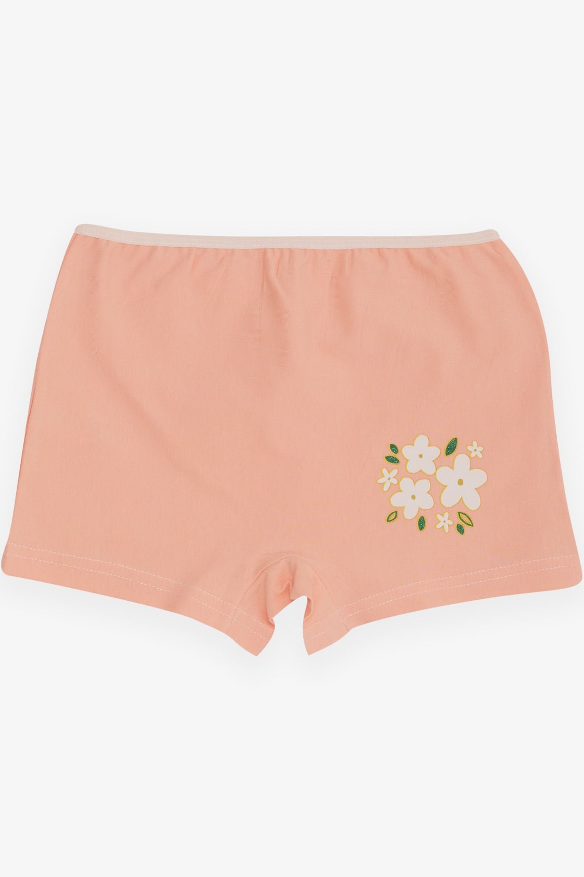 Breeze Kız Çocuk Boxer Çiçek Baskılı Pudra (5-11 Yaş)