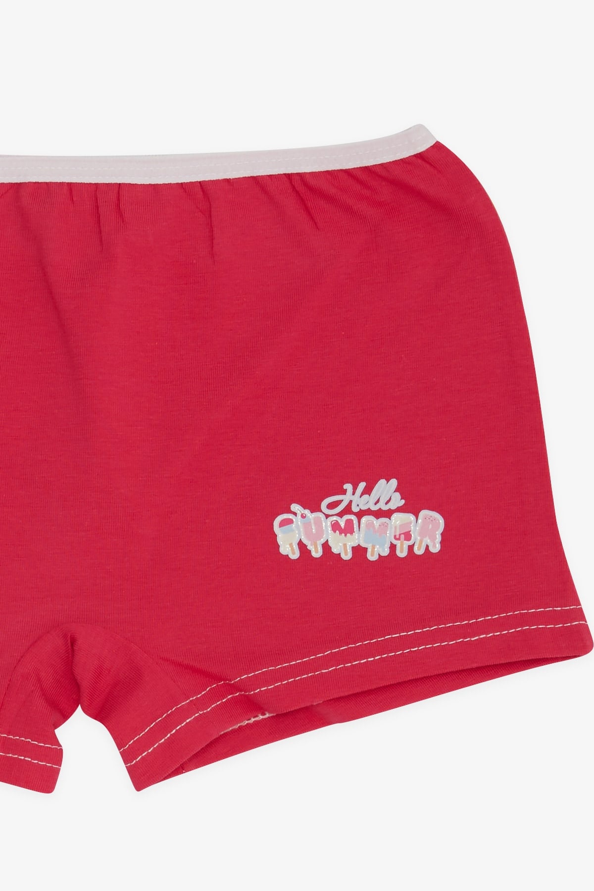 Breeze Kız Çocuk Boxer Dondurma Baskılı Fuşya (5-11 Yaş)