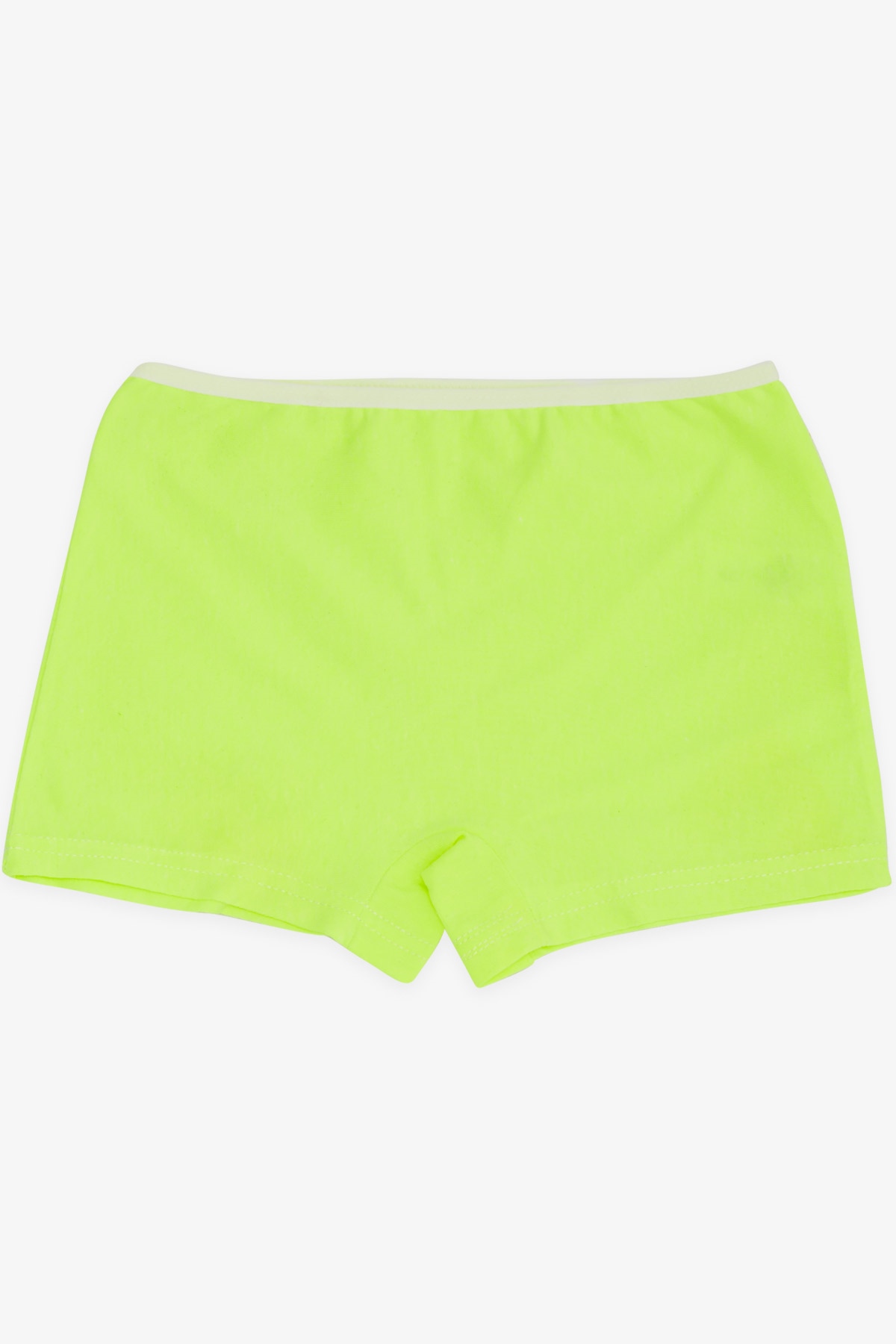 Breeze Kız Çocuk Boxer Düz Renk Neon Yeşil (5-11 Yaş)