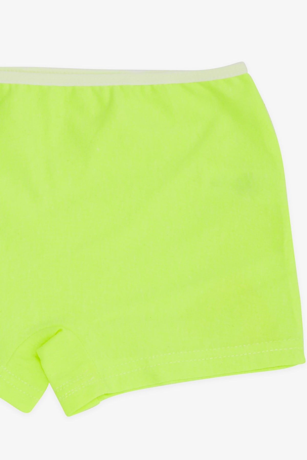 Breeze Kız Çocuk Boxer Düz Renk Neon Yeşil (5-11 Yaş)