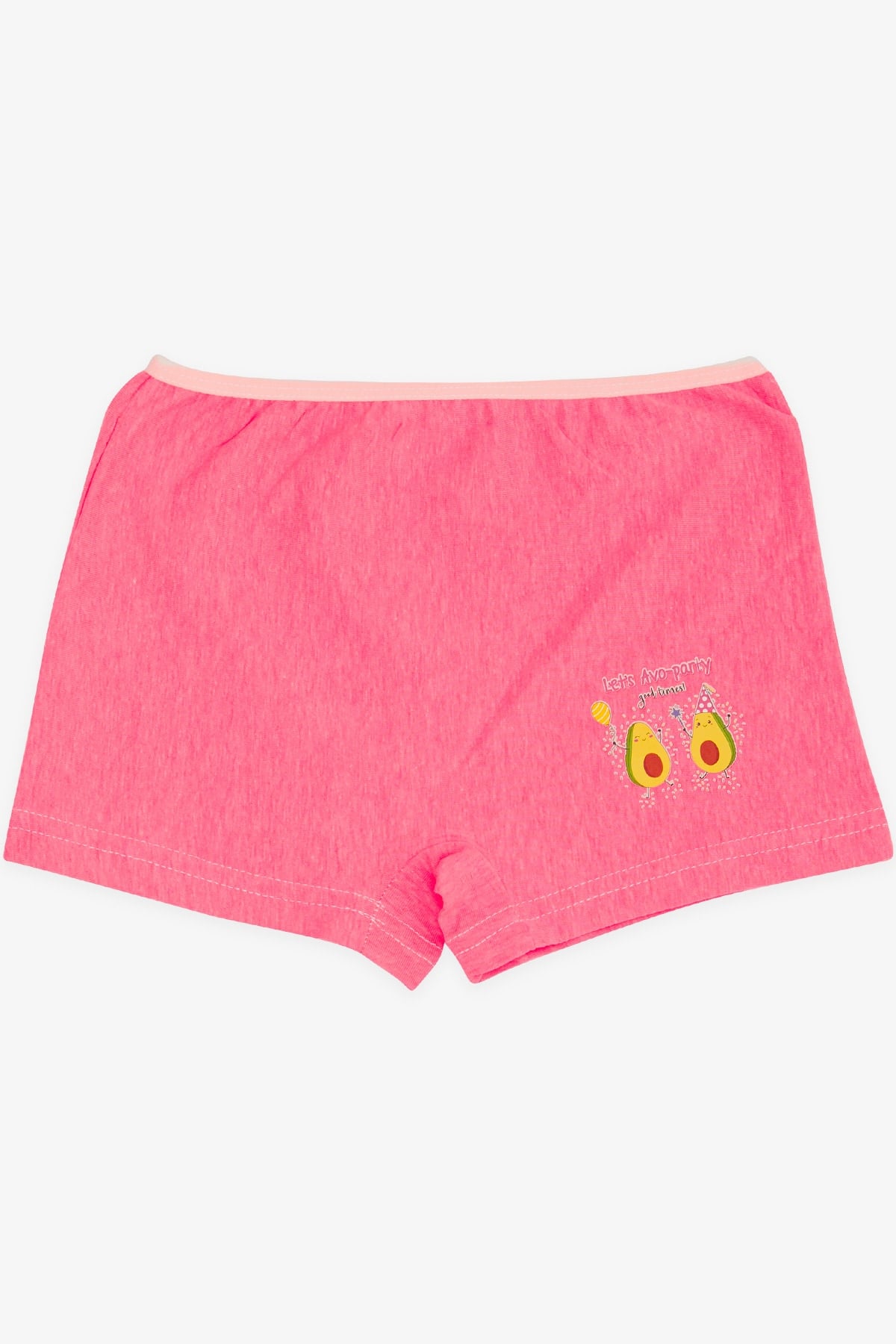 Breeze Kız Çocuk Boxer Eğlenceli Avokado Baskılı Neon Pembe (5-11 Yaş)