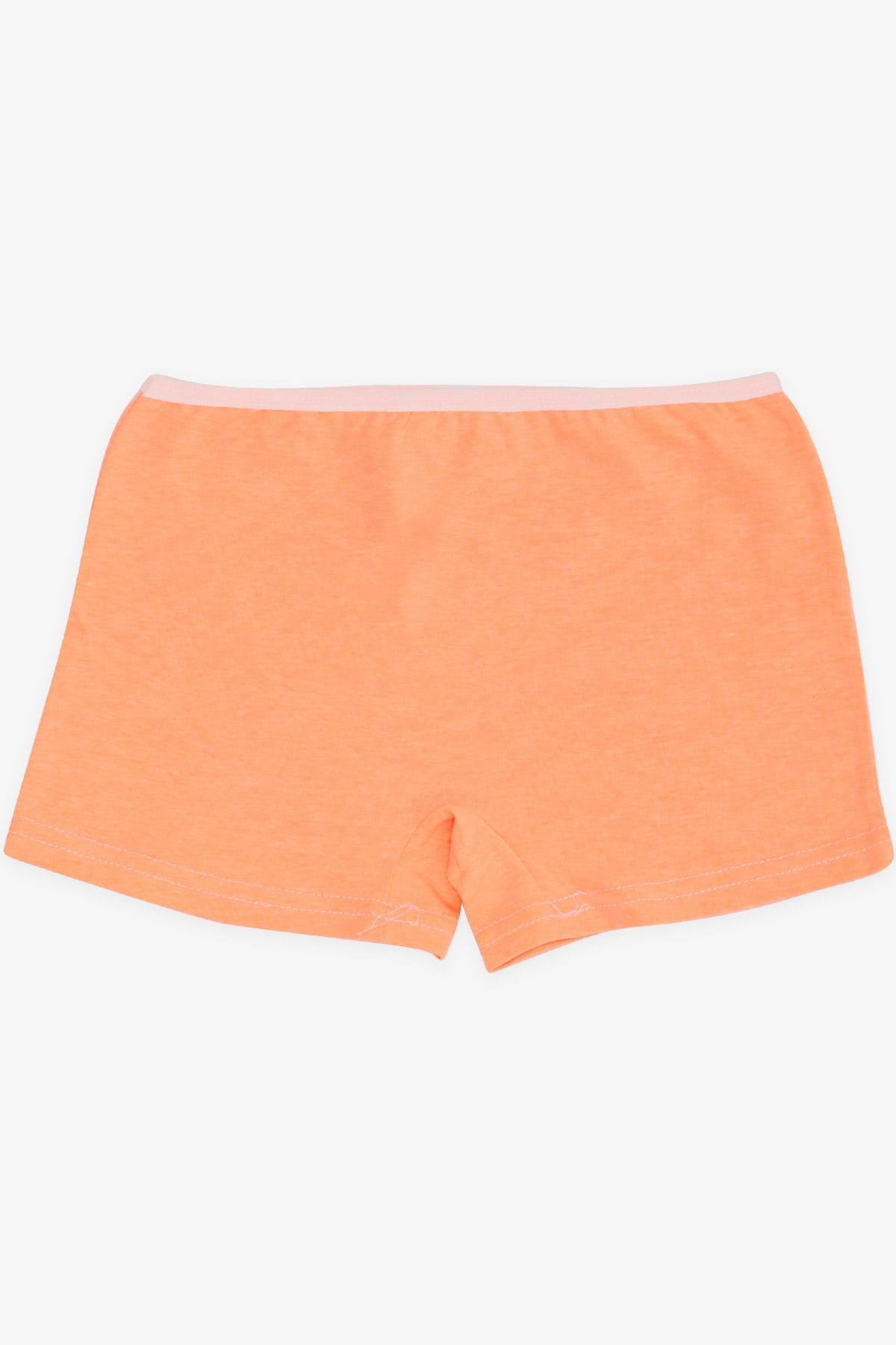 Breeze Kız Çocuk Boxer Eğlenceli Kedicik Baskılı Neon Turuncu (5-11 Yaş)
