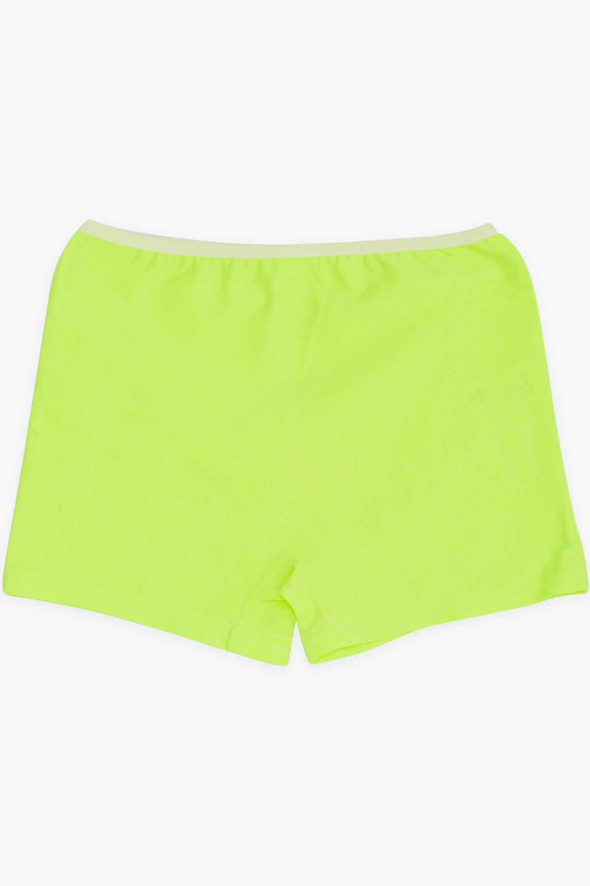 Breeze Kız Çocuk Boxer Eğlenceli Kedicik Baskılı Neon Yeşil (5-11 Yaş)