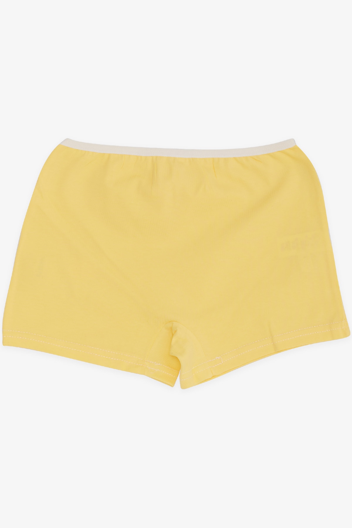 Breeze Kız Çocuk Boxer Eğlenceli Kedicik Baskılı Sarı (5-11 Yaş)
