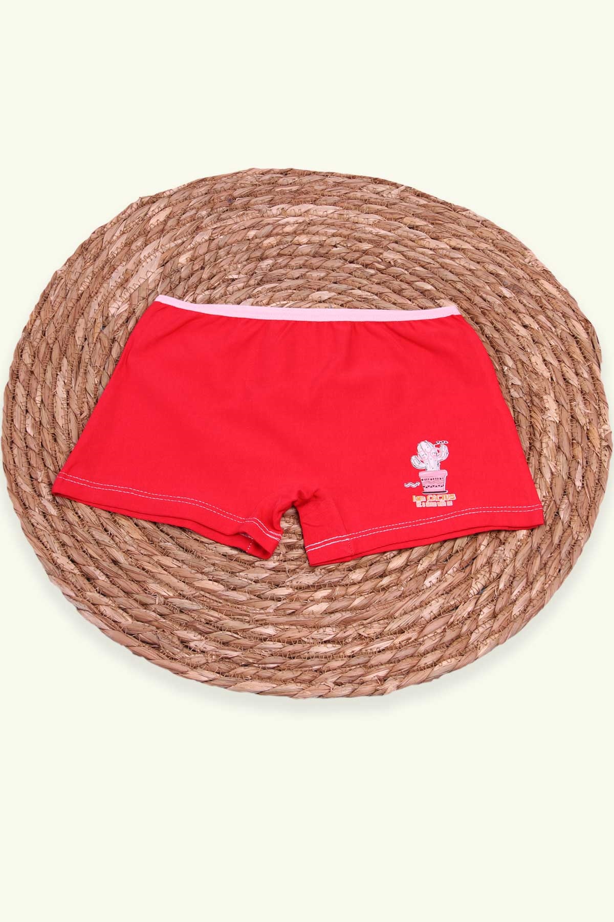 Breeze Kız Çocuk Boxer Kaktüs Baskılı Narçiçeği (6 Yaş)