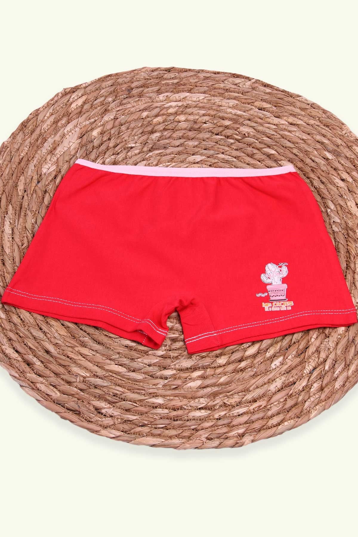 Breeze Kız Çocuk Boxer Kaktüs Baskılı Narçiçeği (6 Yaş)