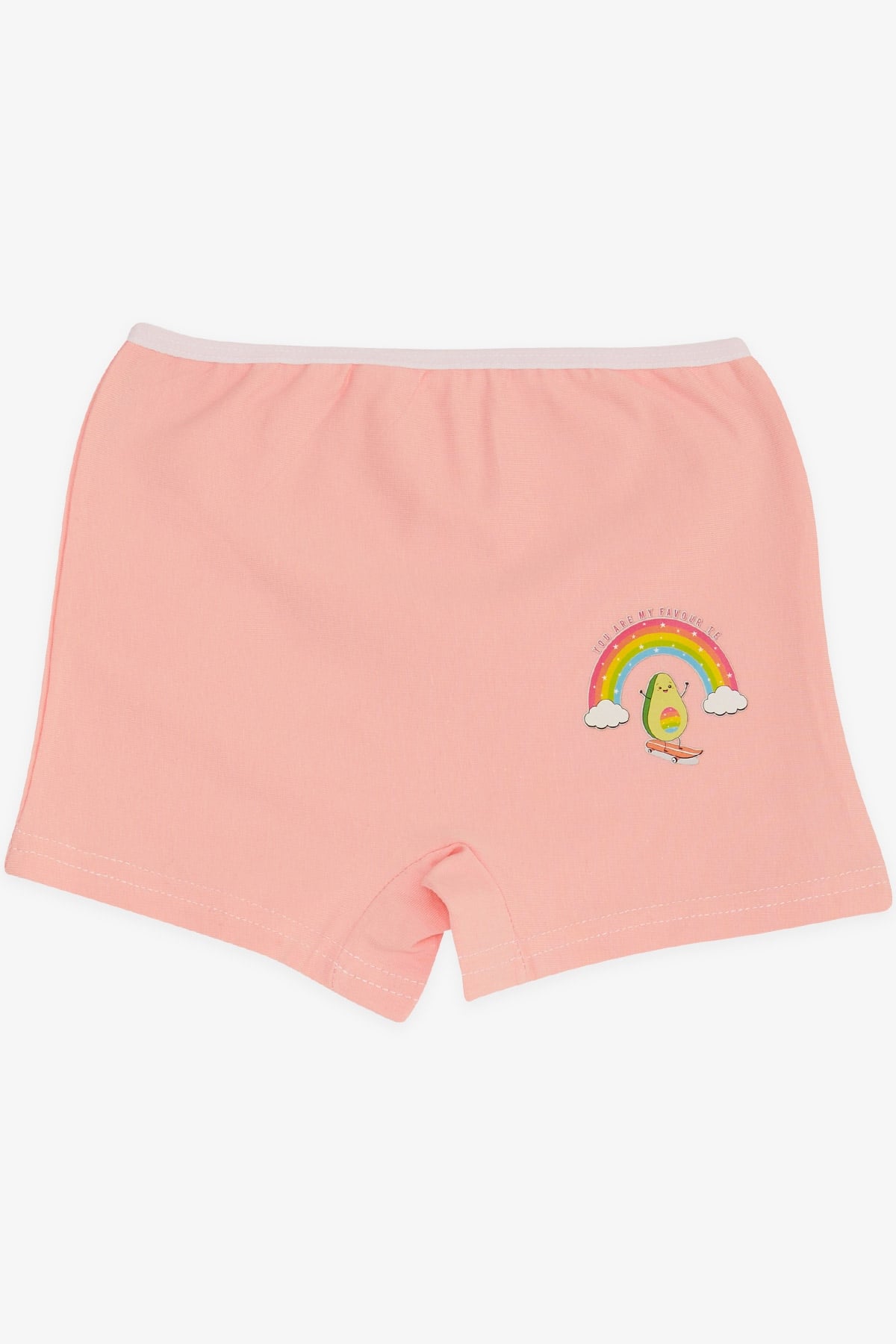 Breeze Kız Çocuk Boxer Kaykaycı Avokado Baskılı Pembe (5-11 Yaş)