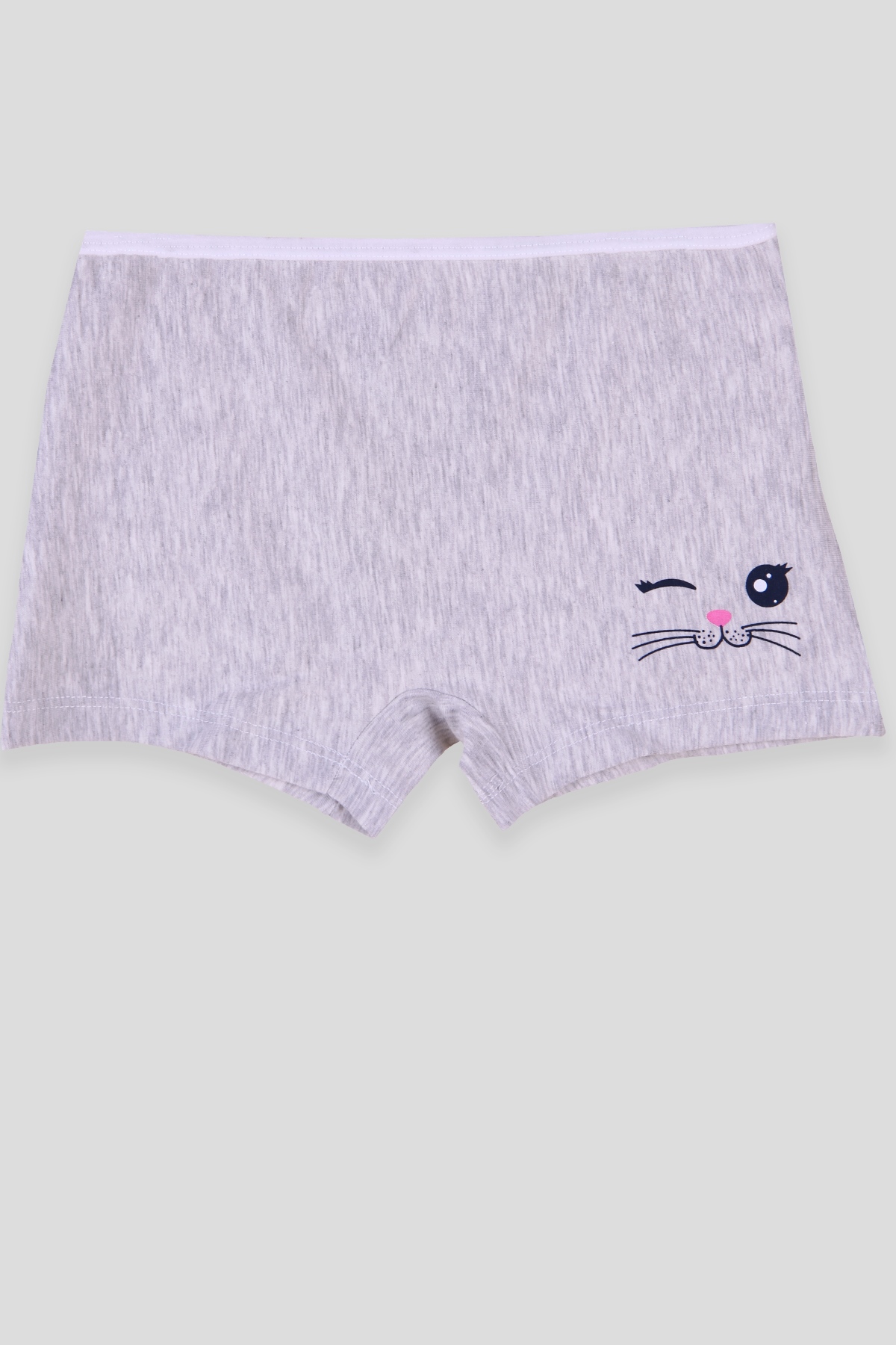 Breeze Kız Çocuk Boxer Kedi Baskılı Gri (3-11 Yaş)