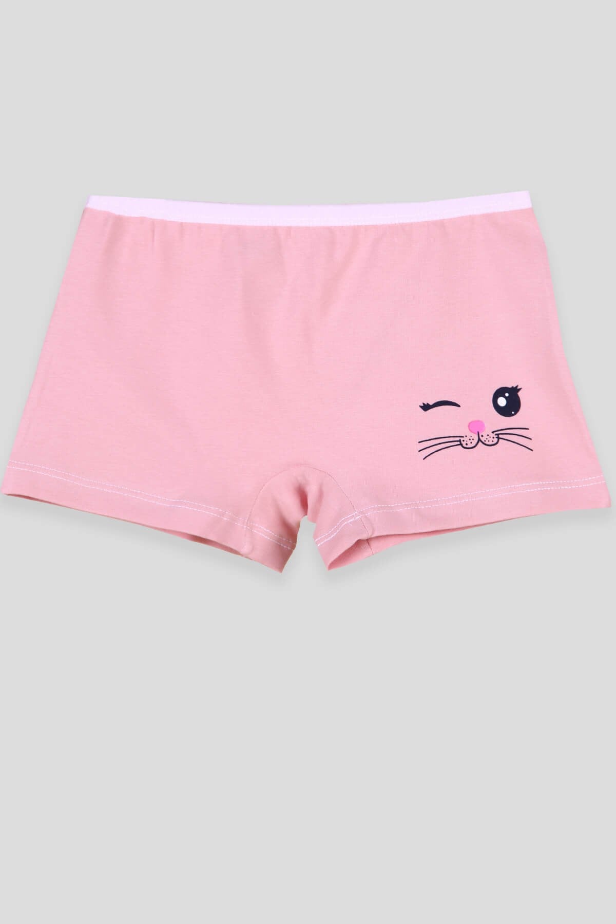 Breeze Kız Çocuk Boxer Kedi Baskılı Gülkurusu (3-11 Yaş)