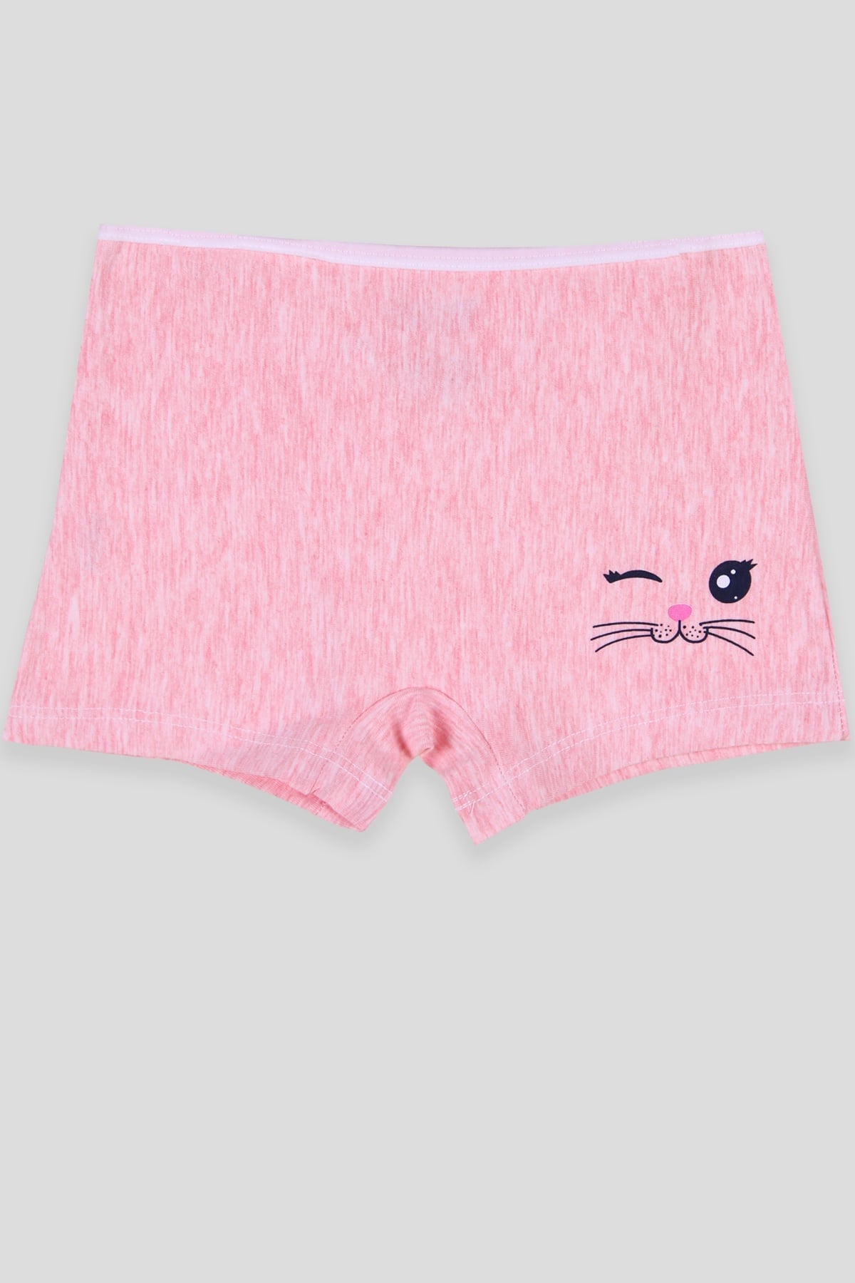 Breeze Kız Çocuk Boxer Kedi Baskılı Somon (3-11 Yaş)