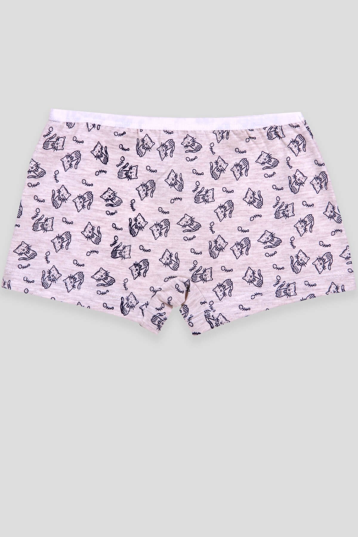 Breeze Kız Çocuk Boxer Kedi Desenli Bej (3Yaş)