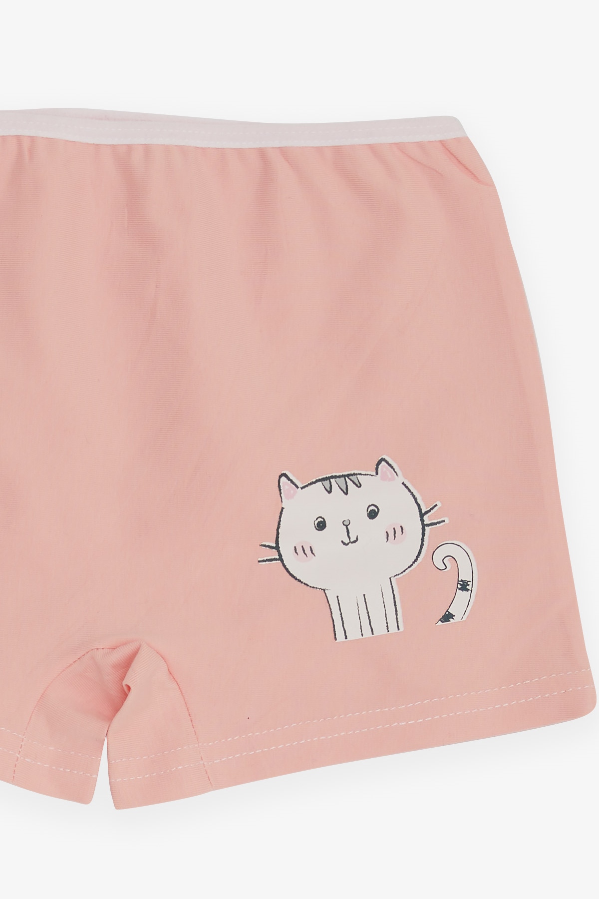 Breeze Kız Çocuk Boxer Kedicik Baskılı Pudra (5-11 Yaş)