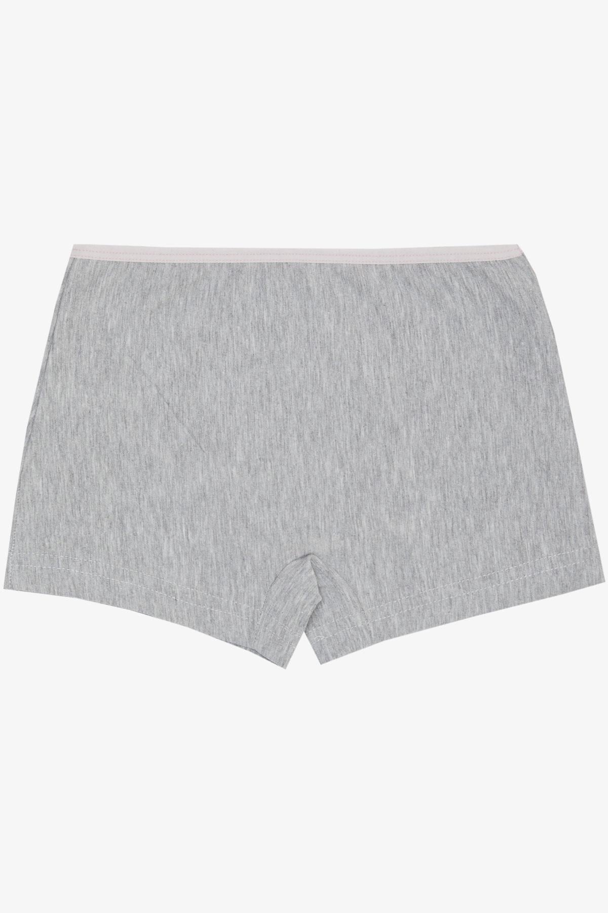 Breeze Kız Çocuk Boxer Kelebek Baskılı Gri Melanj (7 Yaş)